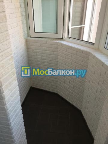 Остекление REHAU и обшивка искусственным камнем